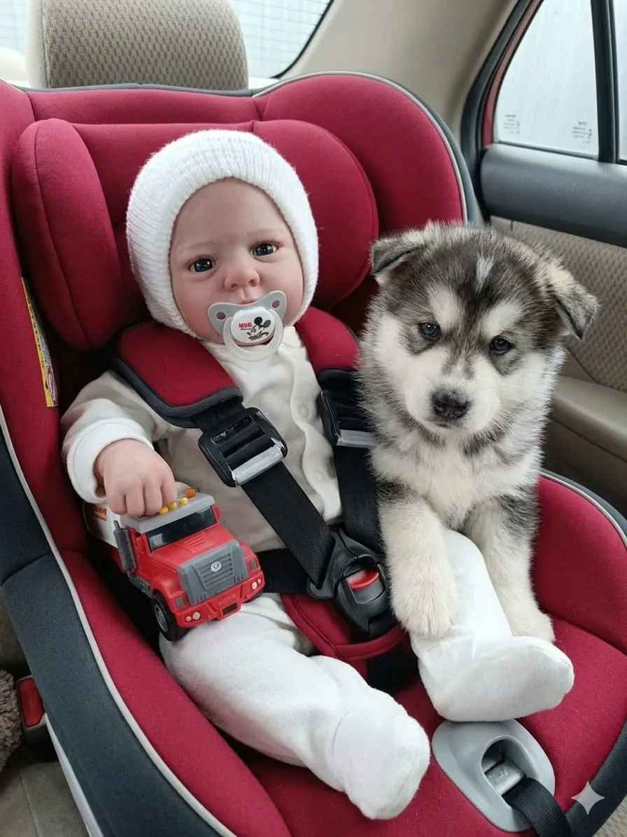 Ukázka úpravy fotografií reborn panenky 124